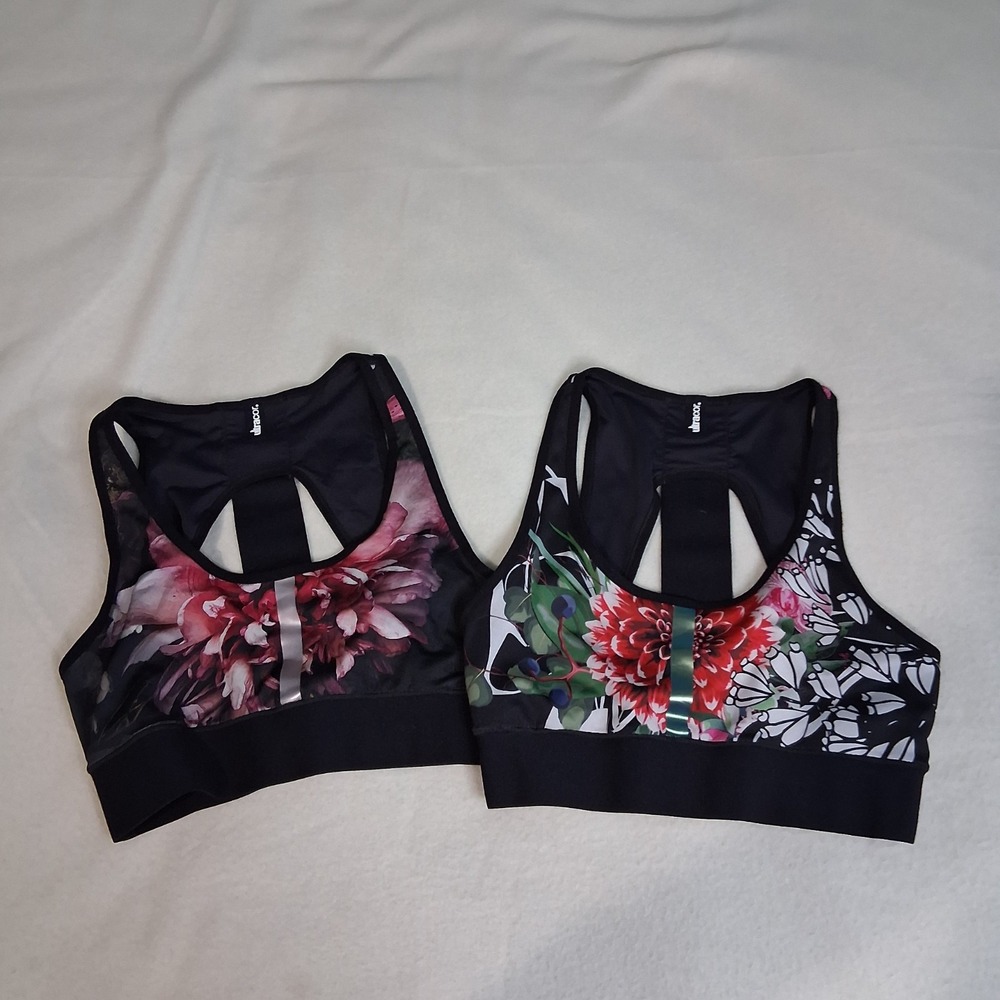 Ultracor Flores Luna Sports Bra Top Bundle (2) XS Sporty Athleisure‎ Streetwear